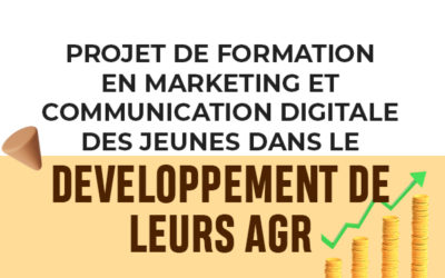 Lancement du Projet de formation en marketing et en communication digitale des jeunes dans le développement de leurs AGR